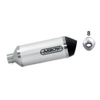 Arrow Urban Aluminum "Dark" Silencer with "Dark" End Cap - 2020 Honda SH125/SH150 