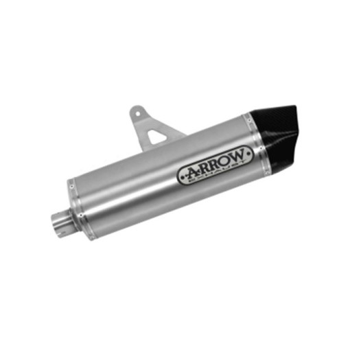 Arrow Maxi Race - Tech Aluminum Silencer With Carbon End Cap - 2016 - 2019 Honda CRF1000L Africa Twin