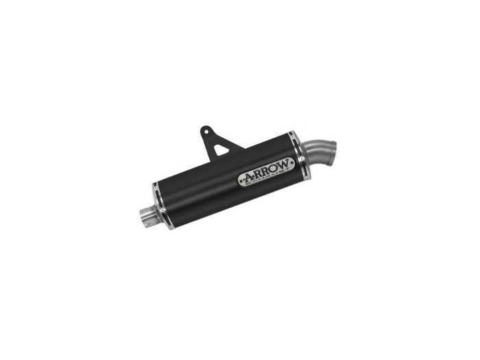 Arrow Maxi Race - Tech Approved Aluminum " Dark" Silencer With Stainless Steel End Cap - 2016 - 2019 Honda CRF1000L Africa Twin