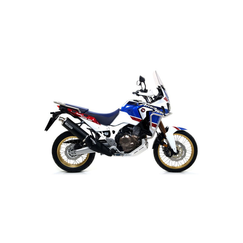 Arrow Maxi Race-Tech Aluminum Dark Slip on for 2018-2019 Honda CRF1000L Africa Twin Arrow Maxi Race-Tech Aluminum Dark Slip on for 2018-2019 Honda CRF1000L Africa Twin