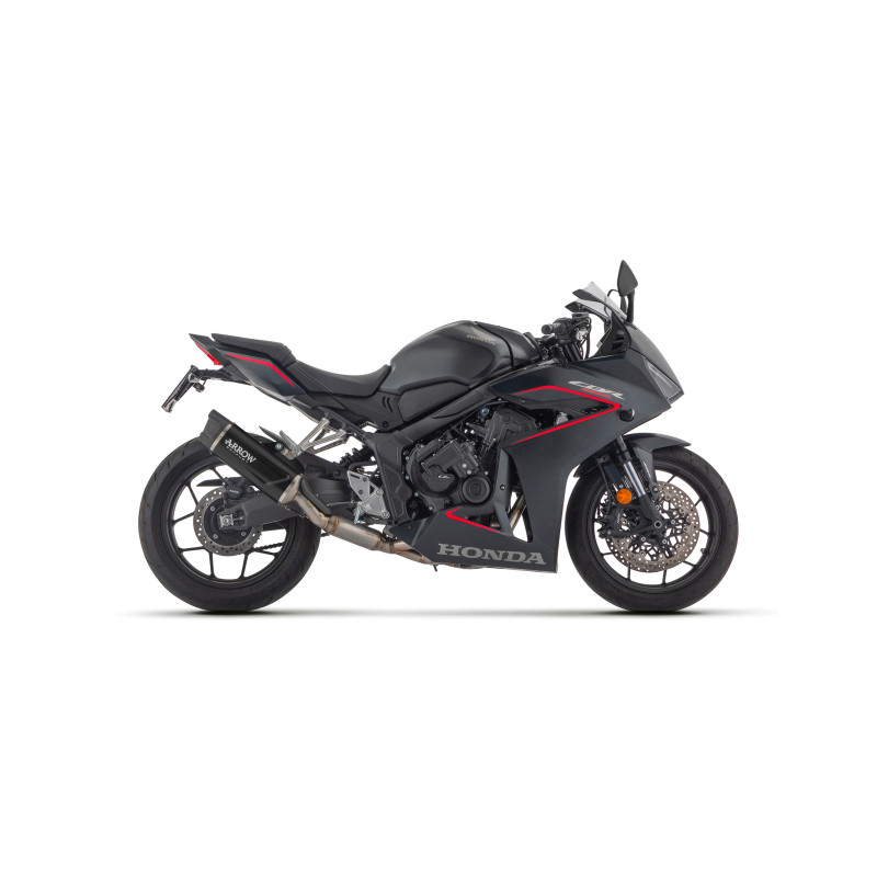 Arrow Full Exhaust System with Indy Race EVO Aluminum DARK Silencers - Honda CBR650 R (2024)