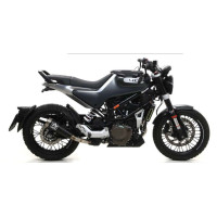 Arrow GP2 "Dark" Silencers Kit - 2020 - 2022 Husqvarna Svartpilen/Vitpilen 401