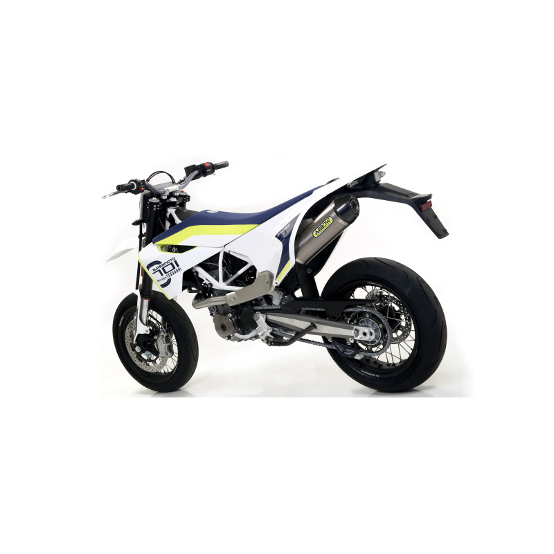 Arrow Race-Tech Titanium Slip on Muffler (w/ link pipe) - 2017-2019 Husqvarna 701 Enduro / Supermoto