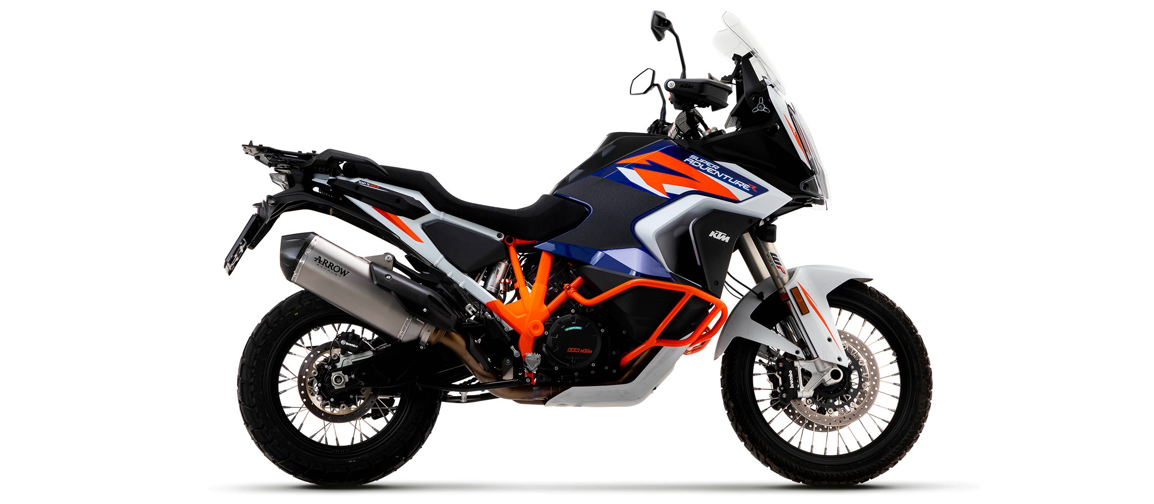 Arrow Sonora Titanium Silencer With Carbon End Cap - 2021 / 2022 KTM 1290 Super Adventure S Arrow Sonora Titanium Silencer With Carbon End Cap - 2021 / 2022 KTM 1290 Super Adventure S