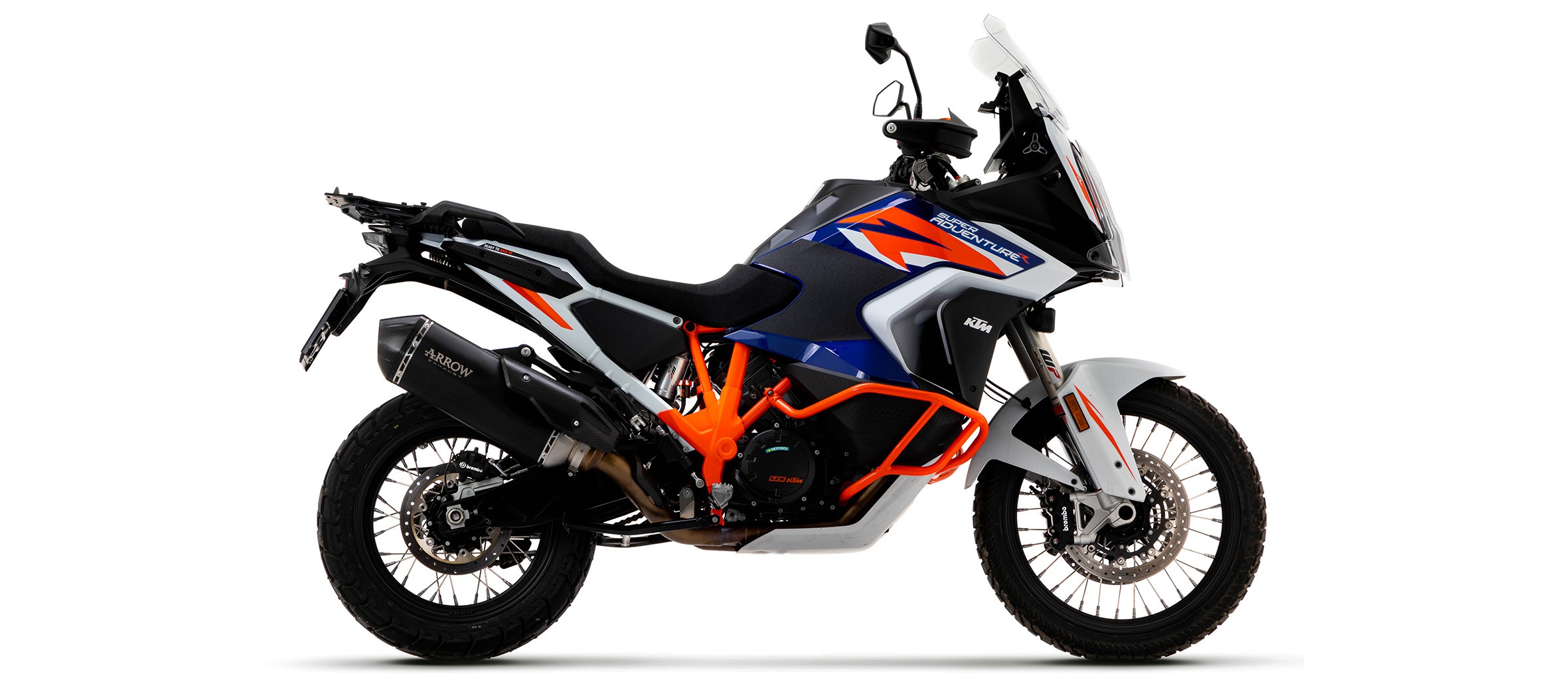 Arrow Sonora Titanium "Dark" Silencer With Carbon End Cap - 2022 KTM 1290 Super Adventure S / R