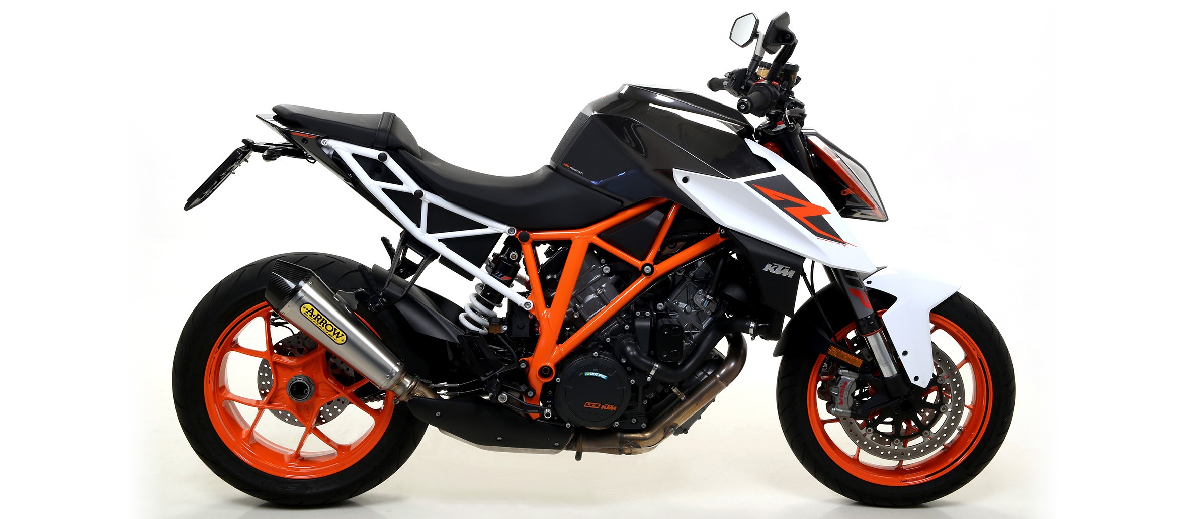 Arrow X-Kone Slip On Muffler w/ Carbon Fiber End Cap - 2014-2019 KTM SuperDuke R 1290 Arrow X-Kone Slip On Muffler w/ Carbon Fiber End Cap - 2014-2019 KTM SuperDuke R 1290