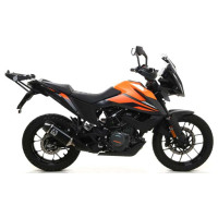 Arrow Indy Race Aluminum "Dark" Silencer with Carbon End Cap - 2020 KTM 390 Adventure 