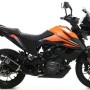 Arrow Indy Race Aluminum "Dark" Silencer with Carbon End Cap - 2020 KTM 390 Adventure 