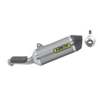 Arrow Race-Tech Aluminum "Dark" Silencer with Carbon End Cap - 2020+ KTM 890 Duke R