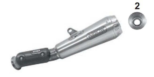 Arrow Titanium Pro-Race Silencer - 2020 KTM 890 Duke R Arrow Titanium Pro-Race Silencer - 2020 KTM 890 Duke R