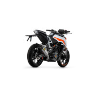 Arrow Indy Race "Dark" aluminum silencer with carby end cap - KTM Duke 390 (2021-2022) 