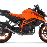 Arrow Indy Race EVO aluminum DARK silencer | KTM | Duke 390 (2024-2026)
