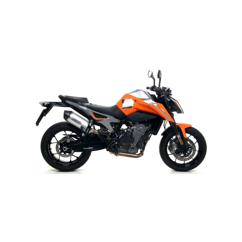 Arrow Race-Tech Aluminum Slip On Muffler w/ Carbon Fiber End Cap  - 2018-2019 KTM Duke 790