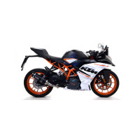 Arrow Thunder Dark Aluminum Slip On Muffler w/ Carbon Fiber End Cap - 2017-2019 KTM RC390