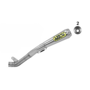 Arrow Half System Racing Pro-Race Titanium Silencer + Titanium Link Pipe ø65mm - 2017-19 Kawasaki ZX-10RR Arrow Half System Racing Pro-Race Titanium Silencer + Titanium Link Pipe ø65mm - 2017-19 Kawasaki ZX-10RR