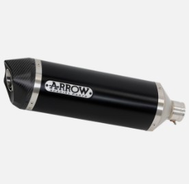Arrow Race-Tech Aluminum DARK Silencer w/ Carbon End Cap - Kawasaki ZX-6R 636 (2019-2023)