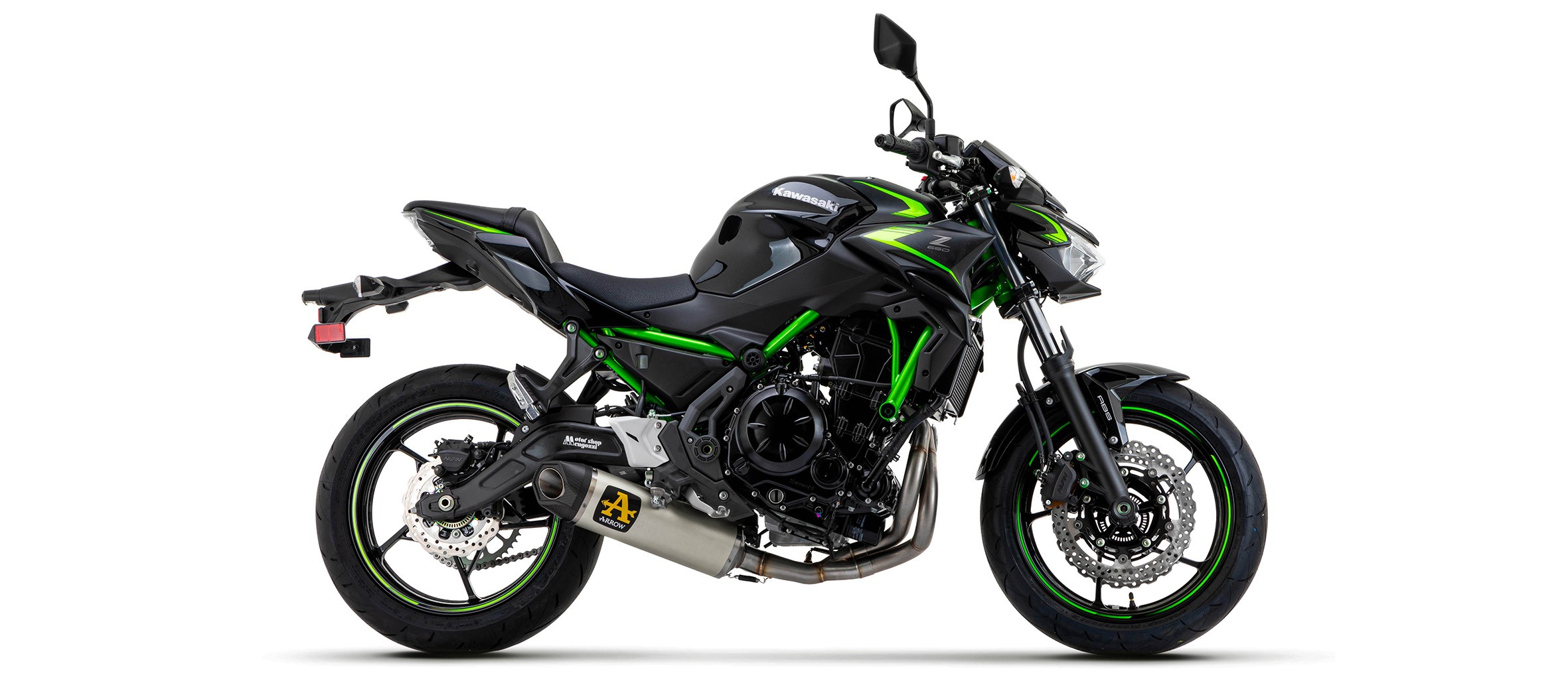 Arrow Indy Race Full Exhaust System - Titanium Silencer - Kawasaki Ninja 650 / Z650 2021-2022