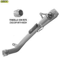 Arrow Pro-Race Titanium Cat Eliminator Half System (w/ Mesh Endcap) - 2021+ Kawasaki Ninja ZX-10R / ZX-10RR