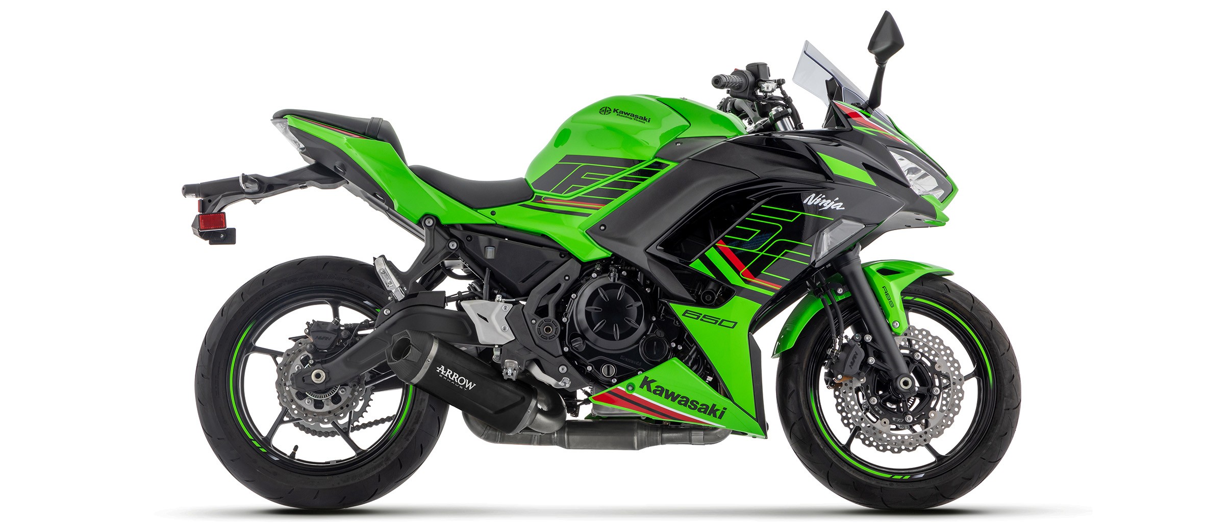 Arrow Racing Full Exhaust System with EVO titanium silencers | Kawasaki Ninja 650 (2023-2024)