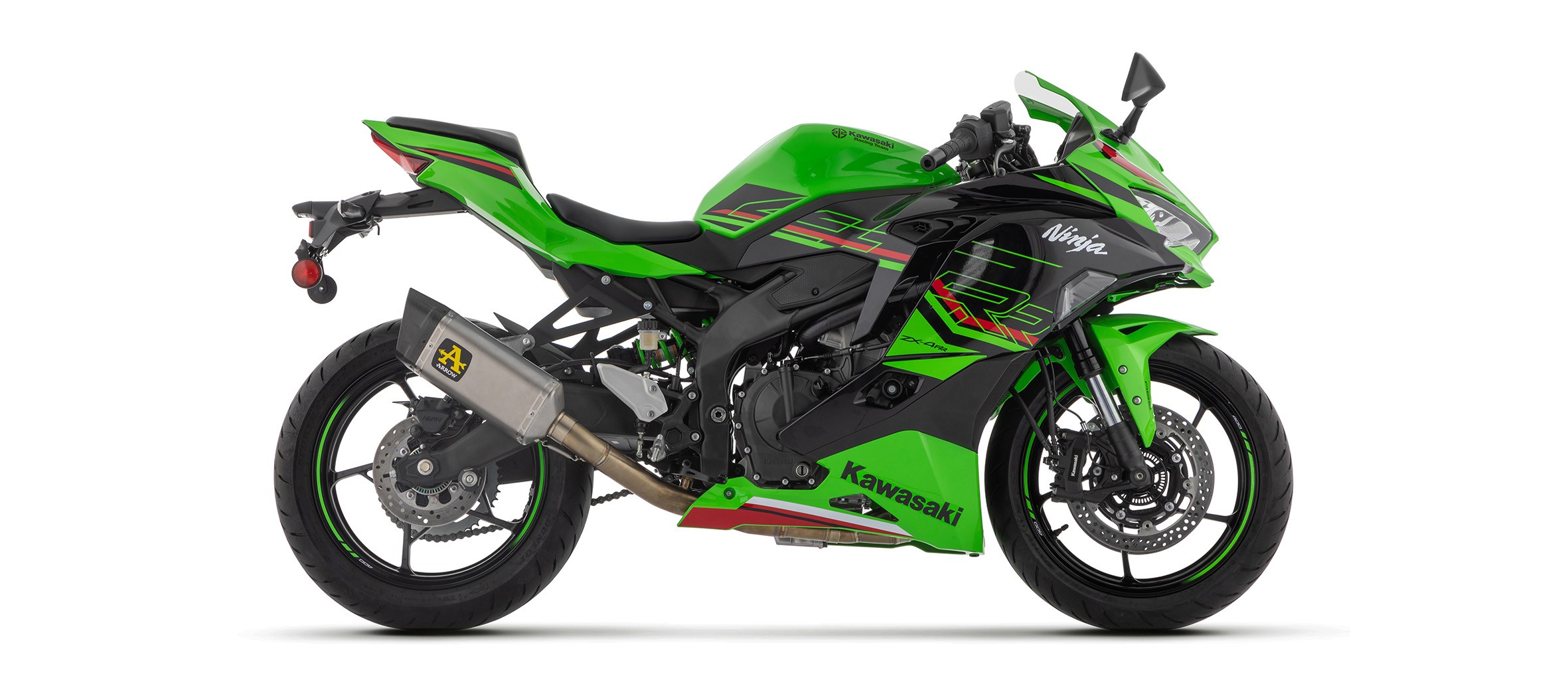 Arrow Competition Titanium / Steel Full Exhaust System w/ Pista silencer | Kawasaki ZX-4RR (2024)