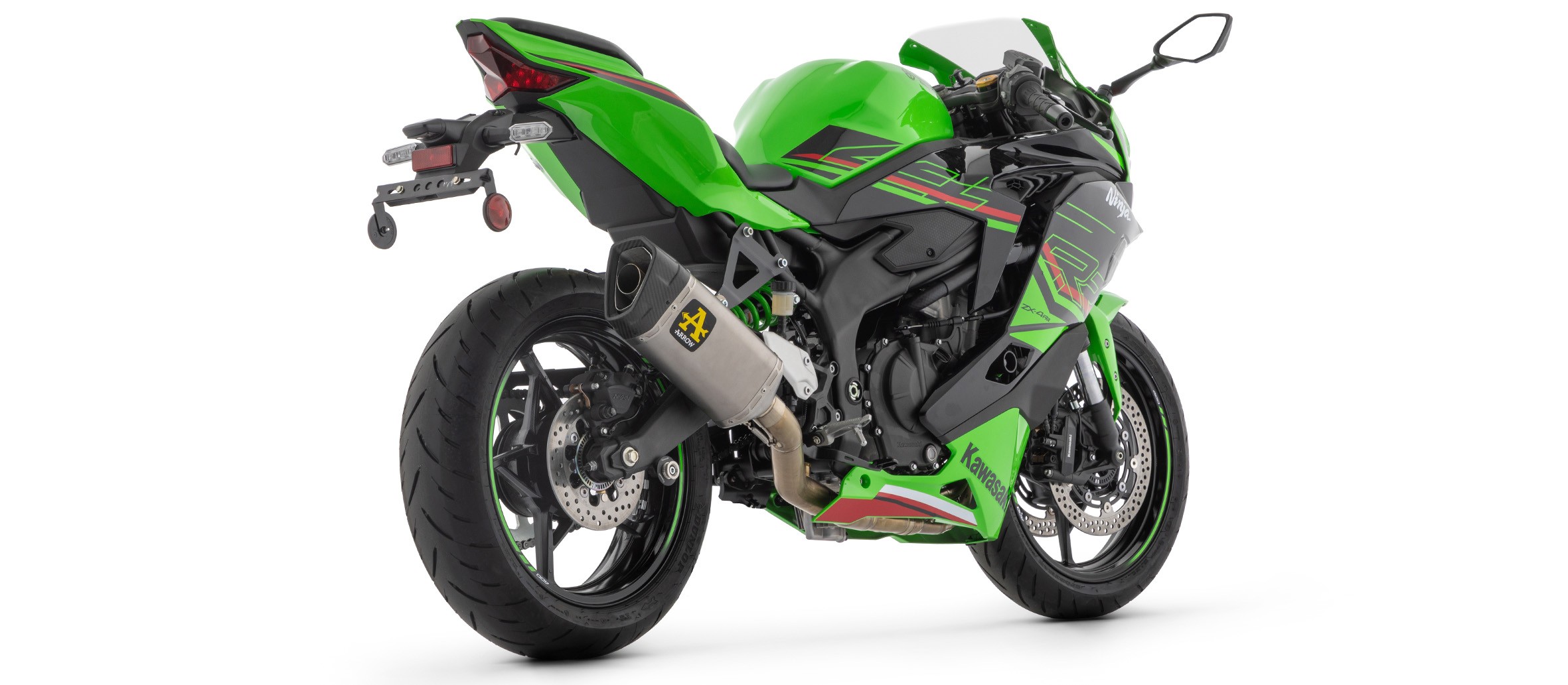 Arrow Competition Titanium / Steel Full Exhaust System w/ Pista silencer | Kawasaki ZX-4RR (2024)