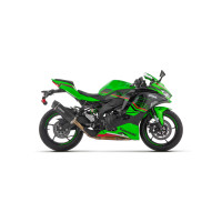 Arrow Indy Race EVO Aluminum "Dark" Exhaust Silencer w/ CF end cap | Kawasaki ZX-4RR (2024)