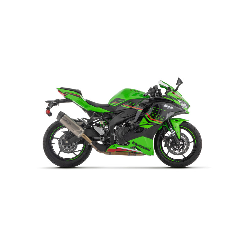 Arrow Indy Race EVO Titanium Exhaust Silencer w/ CF end cap | Kawasaki ZX-4RR (2024) Arrow Indy Race EVO Titanium Exhaust Silencer w/ CF end cap | Kawasaki ZX-4RR (2024)