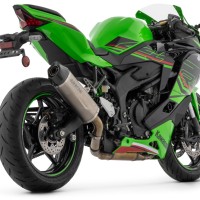 Arrow Indy Race EVO Titanium Exhaust Silencer w/ CF end cap | Kawasaki ZX-4RR (2024) Arrow Indy Race EVO Titanium Exhaust Silencer w/ CF end cap | Kawasaki ZX-4RR (2024)