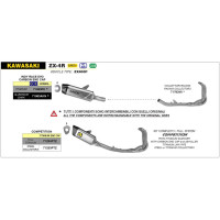 Arrow Racing Stainless Steel Exhaust Collectors | Kawasaki ZX-4RR (2024)