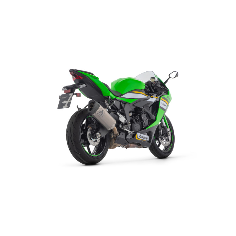 Arrow Pista Titanium Slip On Silencer Exhaust | Kawasaki | ZX-6R (2024-2026)
