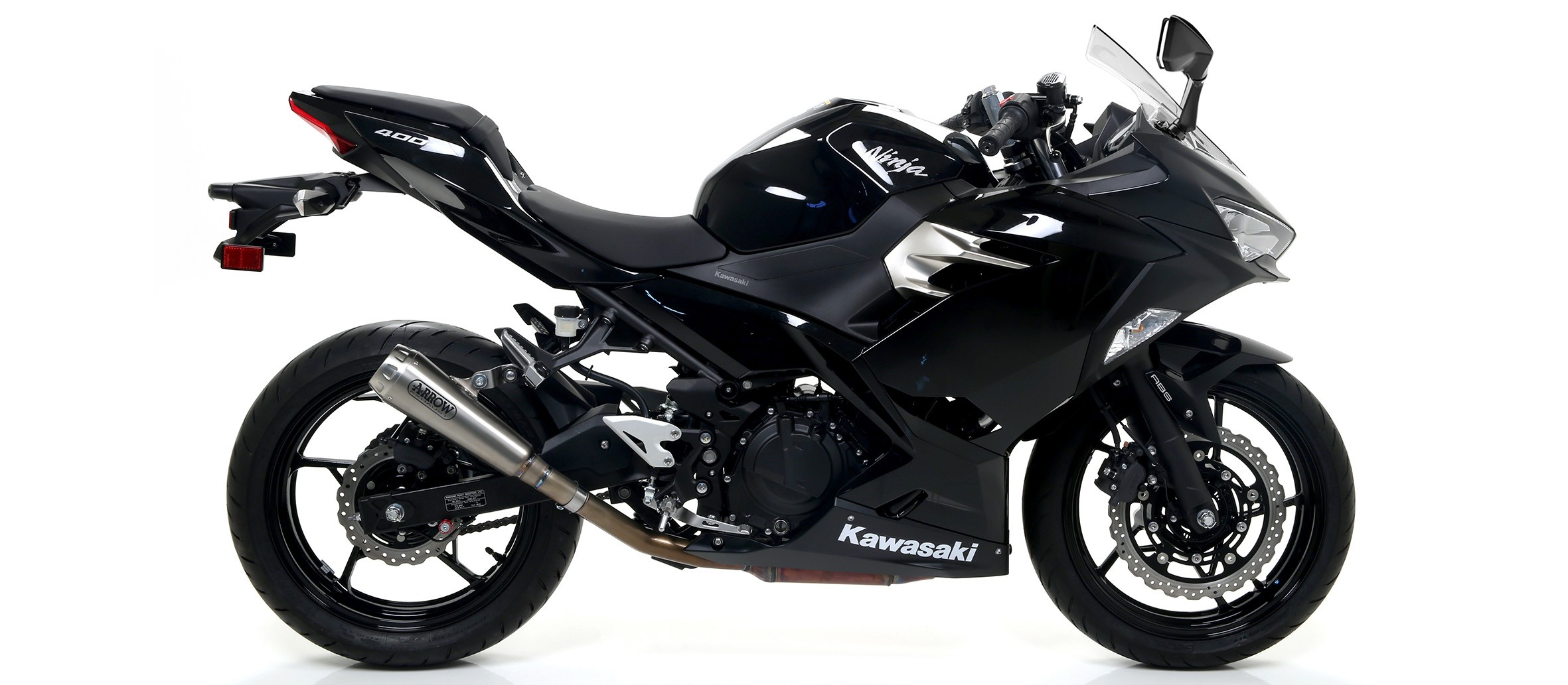 Arrow Pro-Race Nichrom Slip On Muffler - Kawasaki Ninja 400 (2018-19)