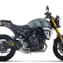 Arrow Racing Works DARK Nichrom Exhaust System with CF End Caps | Suzuki | GSX-8T / GSX-8TT