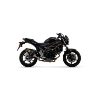 Arrow Race-Tech "Dark" Aluminum Silencer with carby end cap - Suzuki SV650 (2021-2022)