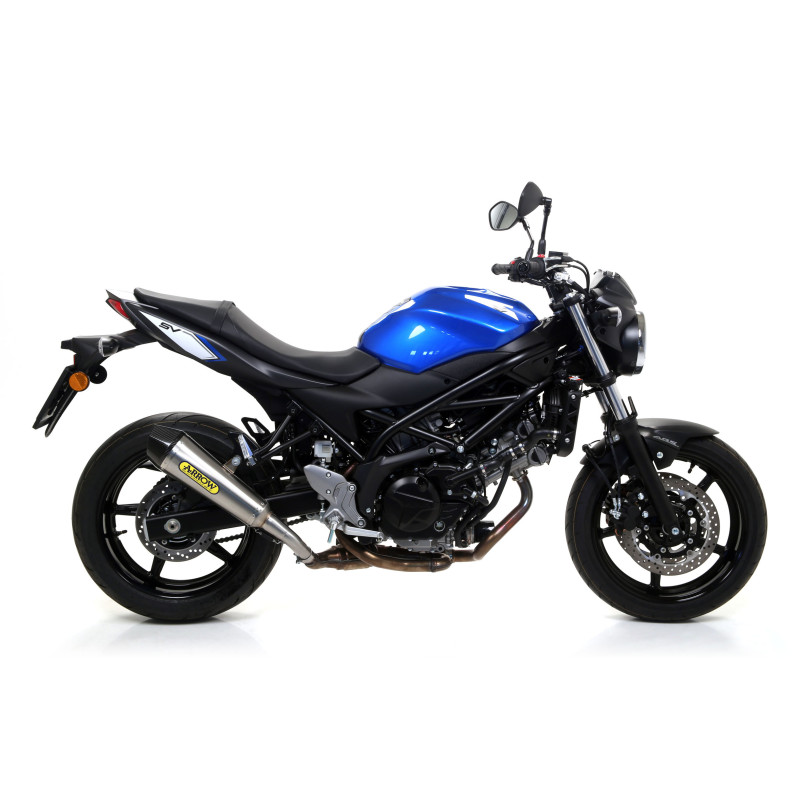 Arrow X-Kone Slip On Muffler w/ Carbon Fiber End Cap  -  2016-2019 Suzuki SV650