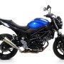Arrow X-Kone Slip On Muffler w/ Carbon Fiber End Cap  -  2016-2019 Suzuki SV650 