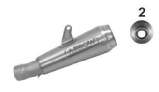 Arrow Pro-Race Nichrom "Dark" Silencer - 2017-2020 Suzuki GSX-R 1000 / 1000R