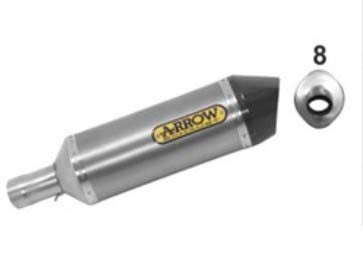 Arrow Race-Tech Carbon Silencer with Carbon End Cap - 2017-2020 Suzuki GSX-R 1000 / 1000R