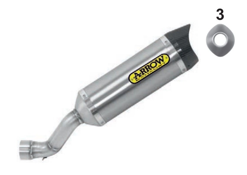 Arrow Street Thunder Carbon Silencer with Carbon End Cap - 2017-20 Suzuki GSX-S 125 / GSX-R 125