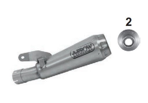 Arrow Titanium Pro-Race Silencer - 2019-20 Suzuki Katana 1000 Arrow Titanium Pro-Race Silencer - 2019-20 Suzuki Katana 1000