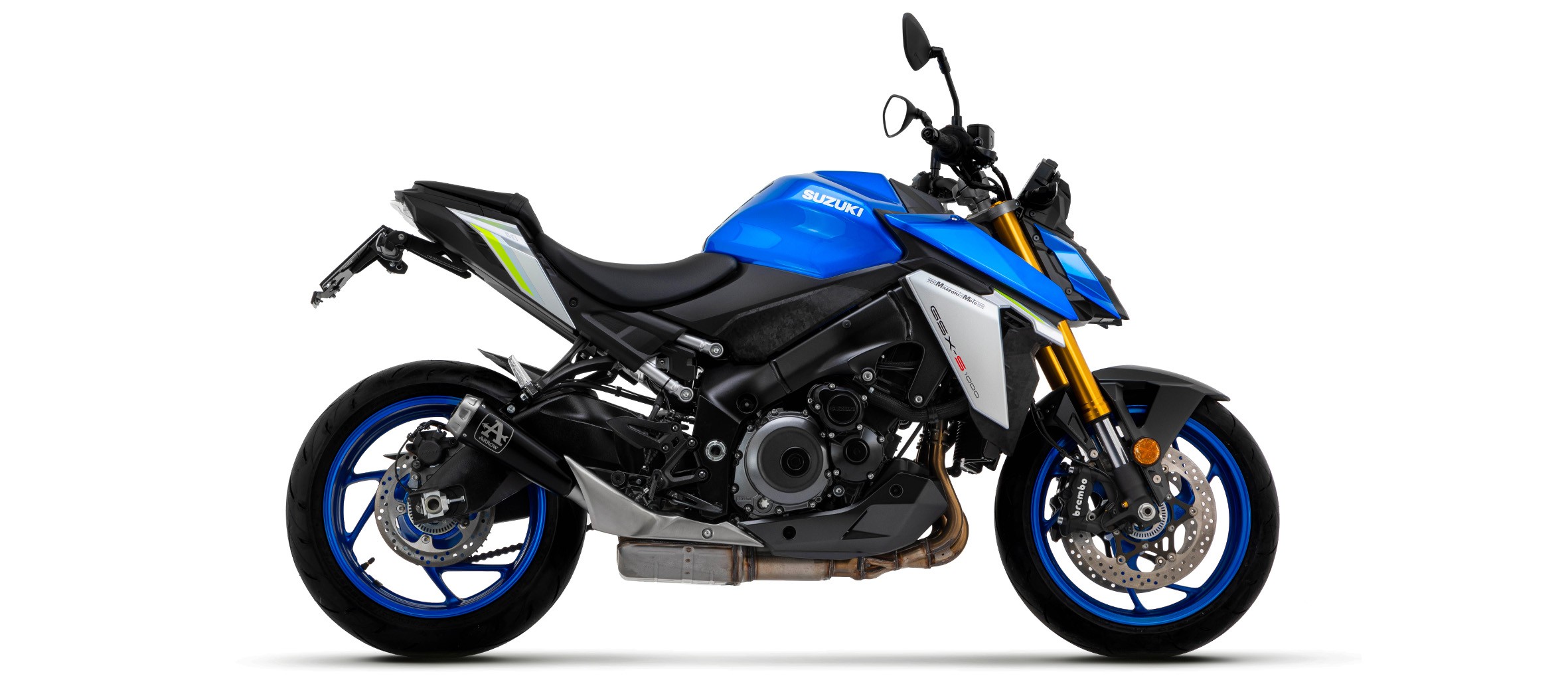 Arrow Pro-Race Nichrom "DARK" Slip-On Exhaust - GSX-S1000 / GT (2021-2023)