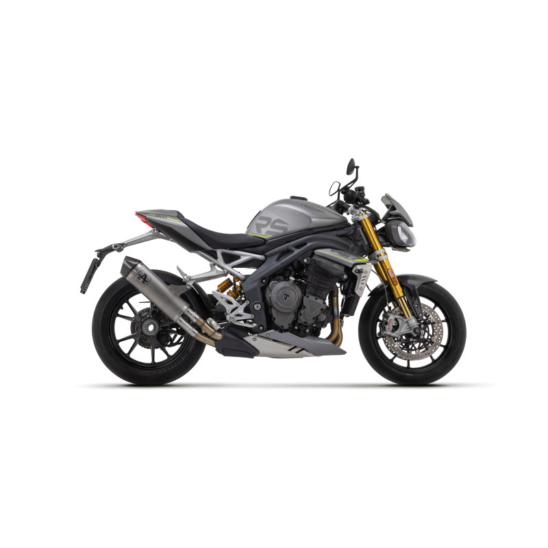 Arrow Race-Tech Titanium w/ Carbon end cap - Triumph Speed Triple 1200 RS (2021-2023) Arrow Race-Tech Titanium w/ Carbon end cap - Triumph Speed Triple 1200 RS (2021-2023)