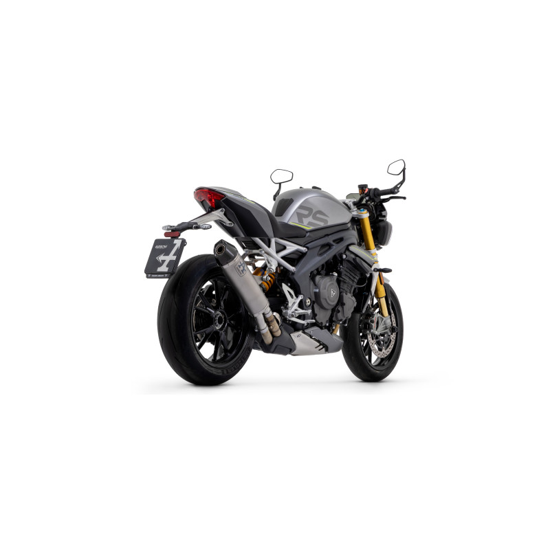 Arrow Race-Tech Titanium w/ Carbon end cap - Triumph Speed Triple 1200 RS (2021-2023) Arrow Race-Tech Titanium w/ Carbon end cap - Triumph Speed Triple 1200 RS (2021-2023)