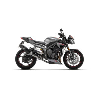 Arrow Half System with Veloce Aluminum "DARK" silencer - Triumph Street Triple 765 RS (2020-2022)