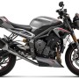 Arrow Half System with Veloce Aluminum "DARK" silencer - Triumph Street Triple 765 RS (2020-2022)