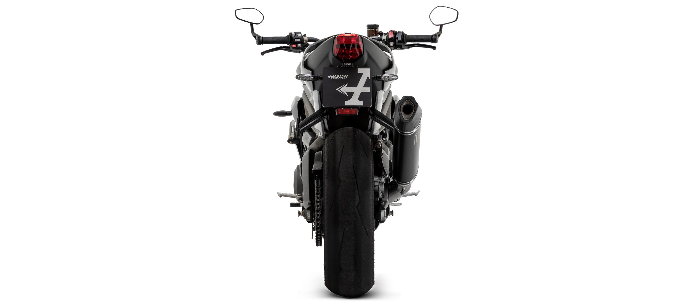Arrow Half System with Veloce Aluminum "DARK" silencer - Triumph Street Triple 765 RS (2020-2022)