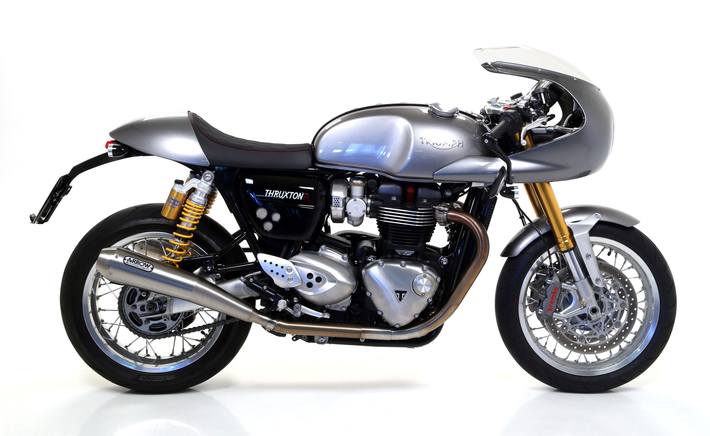Arrow Pro-Racing Nichrom Silencer SET - Triumph Thruxton 1200 / 1200R (2016-2020)