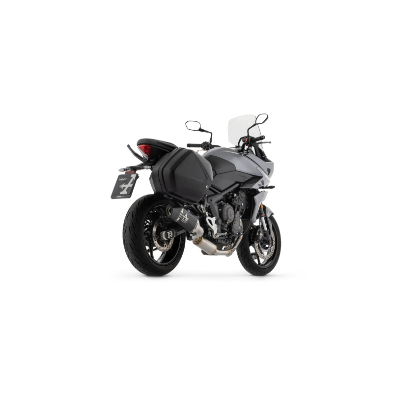 Arrow Full System with Veloce Aluminum "DARK" silencer - Triumph Tiger 660 (2022-2023)