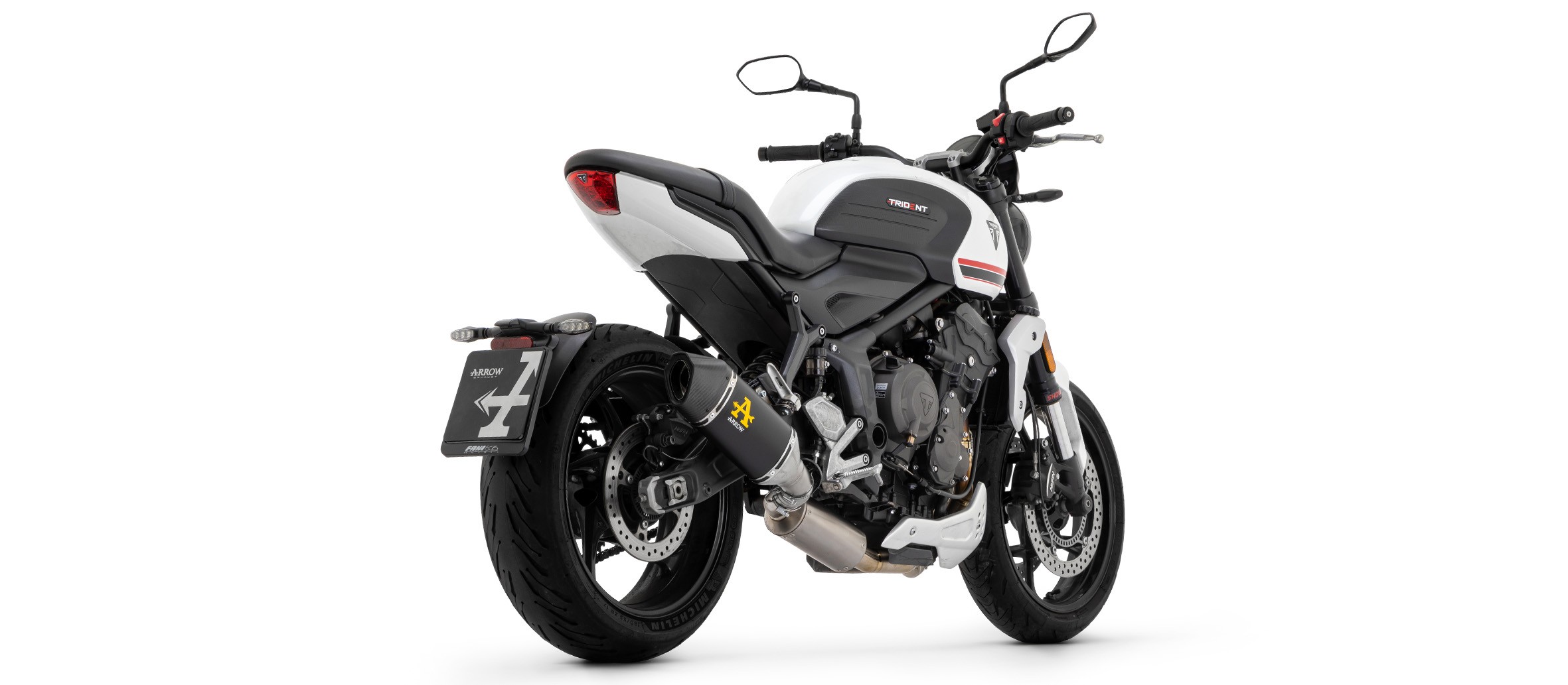 Arrow Full System with Veloce Aluminum "DARK" silencer - Triumph Trident 660 (2022-2023)