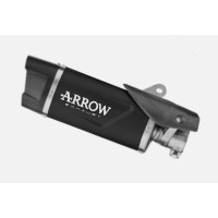 Arrow Indy Race EVO "Dark" aluminum Exhaust Silencer w/ CF End Cap | Yamaha R1 (2015-2025) Arrow Indy Race EVO "Dark" aluminum Exhaust Silencer w/ CF End Cap | Yamaha R1 (2015-2025)