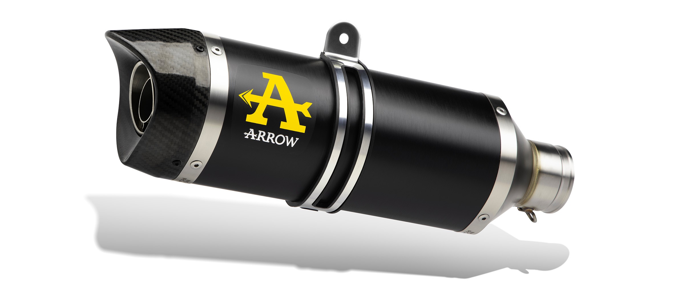 Arrow Full Exhaust System with Thunder "Dark" Aluminum Silencer | Yamaha MT-07 (2025)